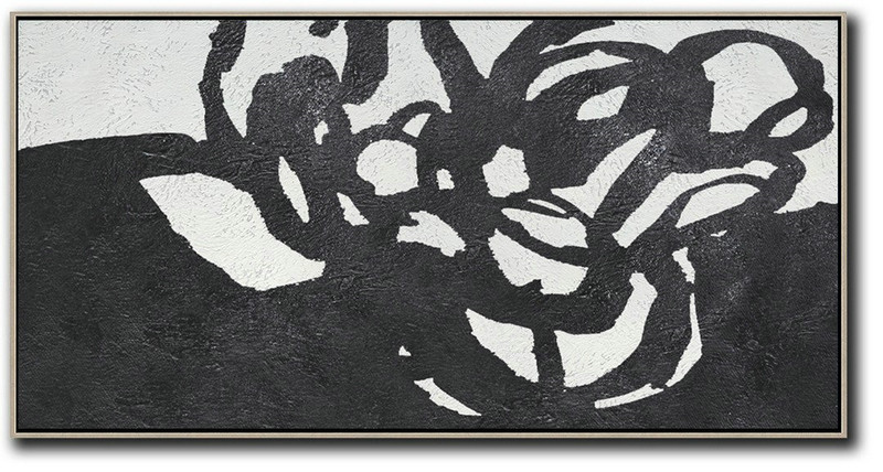 Big Painting,Oversized Horizontal Minimal Art On Canvas - Acrylic Painting Canvas Art